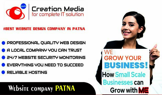 Best Website Company in Patna – Creation Media, professional website design and development services in Patna.